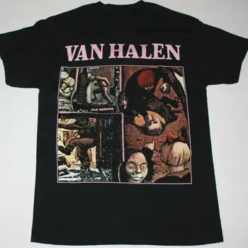 Vintage Fair Advarsel Om, Van Halen Sort T-Shirt Unisex Alle Størrelse Genoptryk M1131