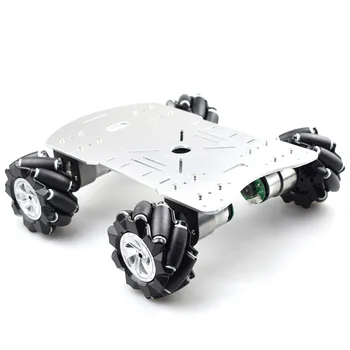 80mm Mecanum Metal-Platform Kit Omni-Directional Mecanum-Hjulet Robot Bil med til Arduino MEGA eller med STM32Electronic Kontrol