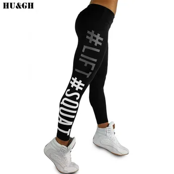 Løft Squat Brev Print Kvinder Trænings-Og Leggings Med Høj Talje Push Up Elastiske Leggins-Sexy Jeggings Varme Bukser For Kvinder