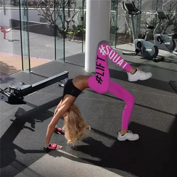 Løft Squat Brev Print Kvinder Trænings-Og Leggings Med Høj Talje Push Up Elastiske Leggins-Sexy Jeggings Varme Bukser For Kvinder