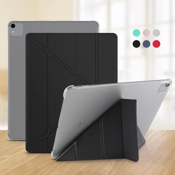 Smart Case Til iPad Pro 12.9 tommer 2020 Dække, GOLP Magnetiske PU Læder + Hårdt PC Back Flip cover til iPad Pro 12.9 2018 sag