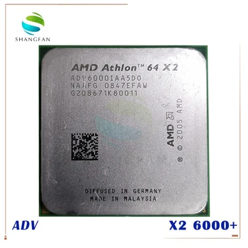 AMD Desktop CPU Athlon X2 6000 X2 6000+ 3.1 GHz ADV6000IAA5DO Dual-Core CPU Processor Socket AM2 940pin