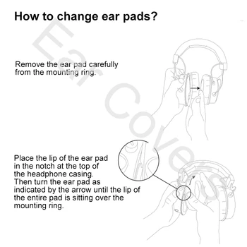 Ear-Pads For Bluedio T5 Hovedtelefon Ørepuder, at det nye Headset Ear Pad PU Læder Sponge-Skum