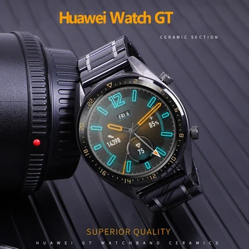 Huawei ur GT 2 strop til Samsung Galaxy se 46mm rem Gear S3 Grænse Armbånd S 3 46 22 mm GT2 Keramiske 22mm ur band