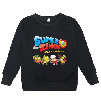 Hot Spil Super Zings Sweatshirts Populære Casual Kids Hættetrøje Lille Barn Superzings Pullover Baby Drenge Piger Barnets Sportstøj