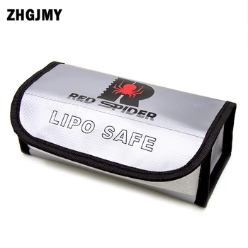 ZHGJMY Lipo Batteri Bærbar Brandsikker eksplosionssikker Sikkerhed Lipo Batteri Taske brandsikre 185x75x60mm for RC Lipo Batteri