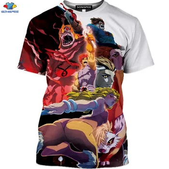 SONSPEE 3D Klassiske Animationsfilm Thundercats T-Shirt Blandet Animalsk Thundercats-Shirt Krig Dyr Kat Mænd T-Shirt Kawaii Kat Pige Toppe