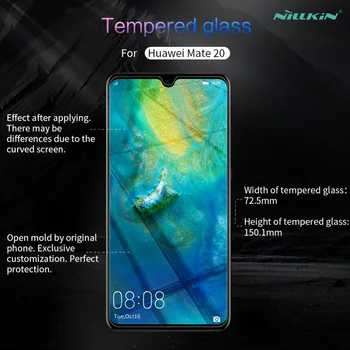 Nillkin Huawei Mate 20 Glas Fantastiske 9H Hårdt Ultra-Tynd Hærdet Glas Mate20 skærmbeskyttelse til Huawei Mate 20 Nilkin Glas