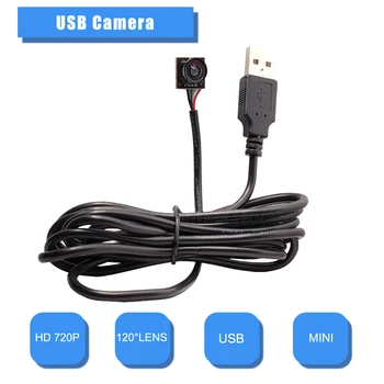 HD 720P Vidvinkel Linse Videoovervågning UVC-USB-Kamera, mini-USB-modul CCTV PCB Board CMOS Windows-pc, webcam gratis fragt