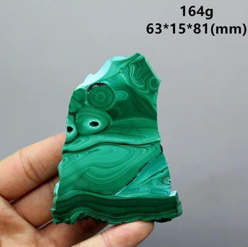 STOR! Naturlig grøn malakit poleret mineral prøven skive rå sten kvarts Sten og krystaller, Healing krystal