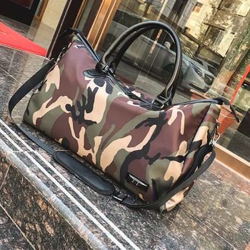 Kvinder Rejsetasker Mode Nylon Store Camouflage Mænd Taske Foldning Tur Bag Stor Kapacitet Bagage Rejse Duffle Skulder Tasker