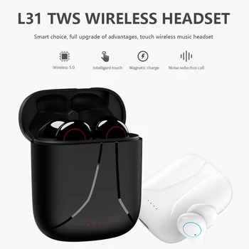Bluetooth5.0 trådløse headset forretning headset IPX7 vandtæt musik stereo headset sport earbuds velegnet til alle smartphones