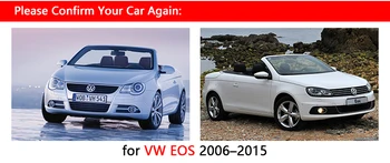 Til VW EOS Krom dørhåndtag Dækker Trim Sæt 2stk Volkswagen EOS 2006-Alle Modeller biludstyr Bil Styling 2008 2010