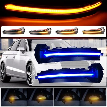 2stk/masse For Audi A3 S3 RS3 8V 2013-2020 Strømmende Vand Blinklys blinklys Dynamisk blinklys Lys Side Spejl LED lys