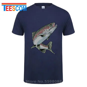 Havørred Fiskeri T-Shirt Stigende Ørred Fisk T shirts mænd Unisex Nye Mode tshirt gratis fragt toppe 3XL 2020 sjove t-shirt