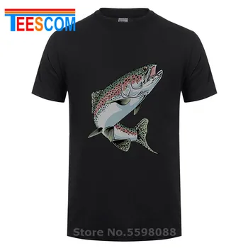 Havørred Fiskeri T-Shirt Stigende Ørred Fisk T shirts mænd Unisex Nye Mode tshirt gratis fragt toppe 3XL 2020 sjove t-shirt