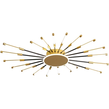 Moderne og Kreative LED Lysekrone Til Stue, Soveværelse Indendørs Lys Jern Sort Guld Belysning Lampe Dekorativt Armatur Lamparas