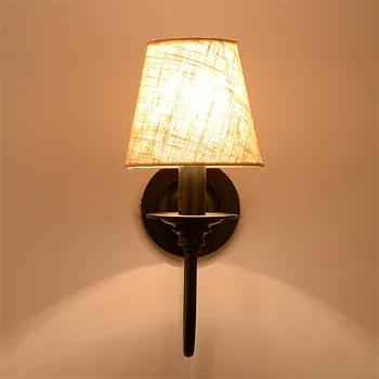 American Vintage Stil Klud Lampeskærm Strygejern væglampe soveværelse undersøgelse Loft Sytle Lys Væg Lys Trappe Lys til Belysning i Hjemmet