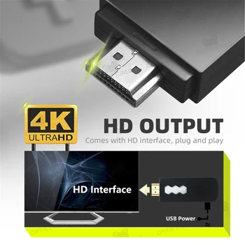 USB Trådløse Håndholdte TV, Video, spillekonsol Bygge I 1700/3500+ Klassiske Spil 4K-Retro Spil-Konsol Støtte Til GBA/MAME