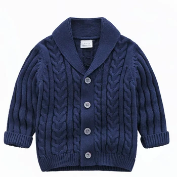 Efteråret Drenge Cardigan Sweater 2020 Fashion Børn Pels Casual Foråret Baby skolebørn Sweater Spædbarn Tøj, Overtøj 0-3 år