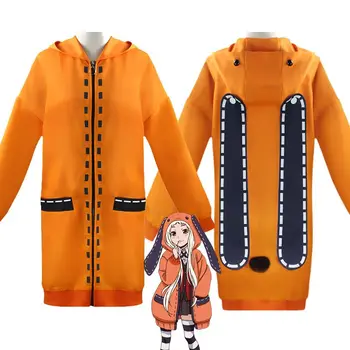 Anime Kakegurui Cosplay Ludoman Yomoduki Rune Runa Cosplay Kostumer Tøj Halloween Kvinder Hættetrøje Coat Jakke