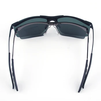 Vazrobe Overdimensionerede Solbriller Mænd Polariseret 165mm Uindfattede solbriller til Mand Stort Hoved, Store Ramme Kørsel Sports Stil