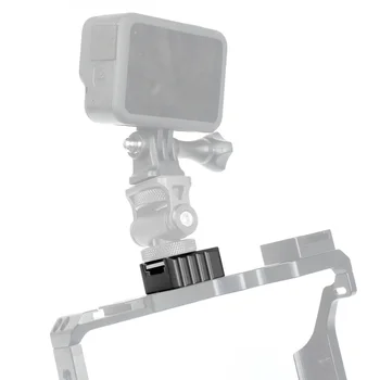 Universal Koldt Sko Mount Adapter Quick Release monteringsskrue til Kamera Bur Rig / Mikrofon LCD-Skærm Beslag Plade Kit