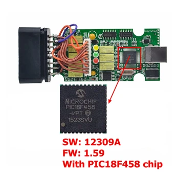 Bedste kvalitet V1.95 OPCOM med PIC18F458 chip OP-KOM obd2 for opel auto can-bus scanner OBDII diagnostisk værktøj, der kom op