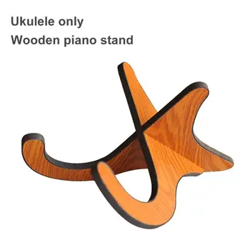 Bærbare Ukulele Træ-Foldbar Holder Stand Sammenklappelig Lodret Guitar, Guitar, Bas, Violin Display Rack Tilbehør
