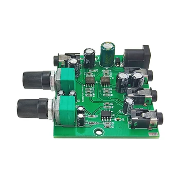 GHXAMP Stereo Audio Mixer (2 Input 2 Output) 2-Vejs Mængde Uafhængigt Control Board Forbinde To Hovedtelefoner eller til Forstærker DM5-12V