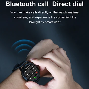 2020New I9 Smart Ur til Mænd med Fuld Touch Runde Skærm, Bluetooth Telefon Opkald, Musik, Sports Tracker For Android, IOS Telefon-Ur Til Mænd