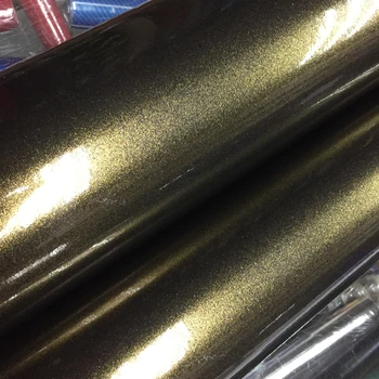 Bil styling Høj Glossy black golden sand perle bil wrap vinyl-folie bil wrap ark rulle bil mærkat mærkat
