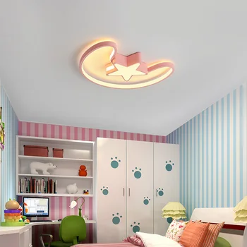 Stjerner+moon LED lysekroner i loftet For Bed børneværelse kids room moderne Lysekrone plafonnier led glans 110v 220v