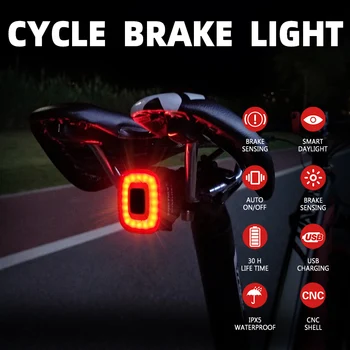 Xlite100 CubeLiteII Cykel Baglygte Intelligent Sensor bremselys USB-Road Cykel, MTB CubeLite2II Bageste baglygte