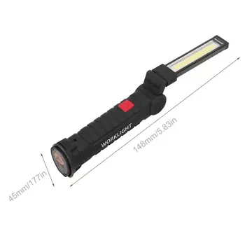 COB Arbejder Lommelygte LED Lommelygte Køretøj Reparation af Lamper USB-Genopladelige Magnetiske 360 roterende Bærbare Lys