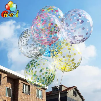 5Pcs 20inch Crystal Dot Boble Balloner Gennemsigtig Bobo Ballon Bryllup Fødselsdag Part Dekorationer Kids Legetøj Globos Baby Shower