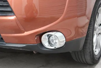 2X Bil Auto Forreste Kofanger, Venstre og Højre Tåge Lys Lampen Dækker Trim Styling Mærkat For Mitsubishi Outlander 2013-