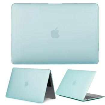 Solid Mat Coque til MacBook Air 11 Air 13 Pro Retina 12 13 15 Touch Bar 2016 2018 Laptop Sag Hård PVC Dække A1707 A1989 A1932