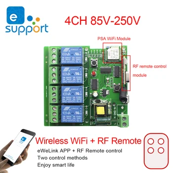 5V 30V 250V Wifi DIY Smart Wireless Remote Switch Domotica Light Controller-Modulet Arbejde med Alexa, Google Startside eWeLink