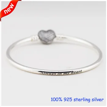 Armbånd pulseira Kærlighed Hjerte-formet Armringe & Armbånd til Kvinder Masculina Feminina 925 sTERLING Sølv