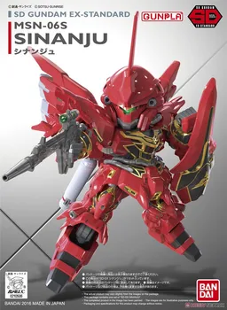 Bandai Gundam 10506 SD-BB EX Sinanju Mobile Suit Samle Model Kits, Action Figurer, legetøj til Børn
