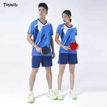 Top Bordtennis jersey Badminton sæt sportstøj shirt med shorts Mænd Damer pingpong Tøj Shirt Holdet Kører Uddannelse Hurtig Tør