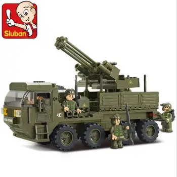Model byggesæt kompatibel med lego militær Transport Køretøj 3D blok Pædagogiske model bygning legetøj hobbyer 0302