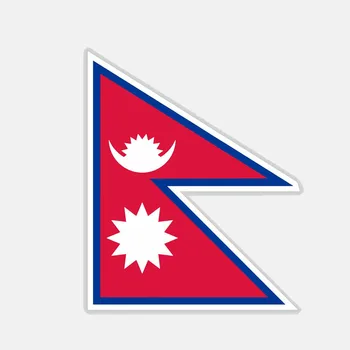 Aliauto Personlighed Sjov Bil Mærkat Bil Vindue Nepal Flag Body Bike Vandtæt Solcreme Anti-UV-Decal,10cm*12cm
