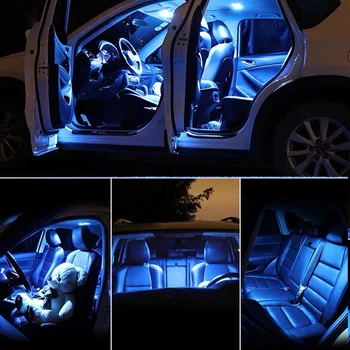 Hvid LED-lampe bil nummerplade lys+ Interiør Kort Dome Kuffert Lys pærer til Mazda for 2004-2018 mazda 3 BK BL BM
