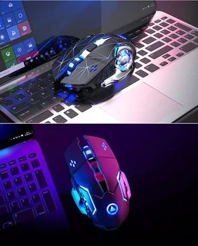 Tavs lyd fra det genopladelige trådløse mus computeren med hjem kontor gaming gaming mus