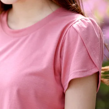 MRMT 2021 Helt Ny Sommer-Kvinder ' s T-Shirt ensfarvet Løs-størrelse med Runde Krave T-shirt til Kvinder Korte Ærmer Toppe Tshirt