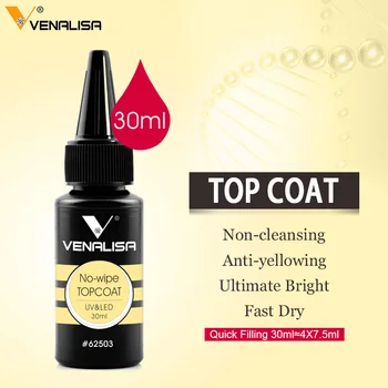Ny Manicure Venalisa 30 ml 1 ounce Nowipe Topcoat Soak Off LED-UV-Nail Gel Polish Base Coat Neglelak, Gele Negle Pleje Olie Skyllemiddel