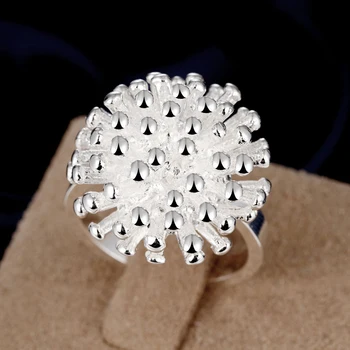 925 Sølv Fyrværkeri Finger Ring Kvindelige Bryllupsfest Høj Kvalitet Kvinder Sølv Ringe Smykker