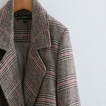 Kvindelige Trench Coat For kvindens Regnjakke Tøj Mønstrede Vestlige Stil, Høj Kvalitet Windcheaters Elegante Silm Casual, Klassisk